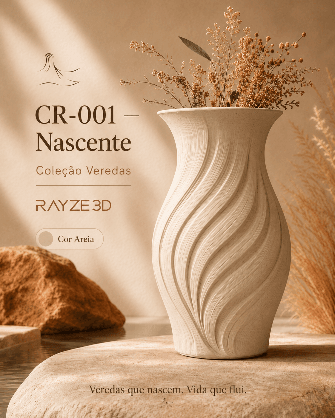 Peça autoral produzida pela RAYZE3D